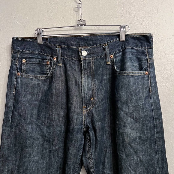 LEVI LEVIS 560 Loose Straight Fit Dark Wash Denim Jeans 32 - Picture 2 of 7